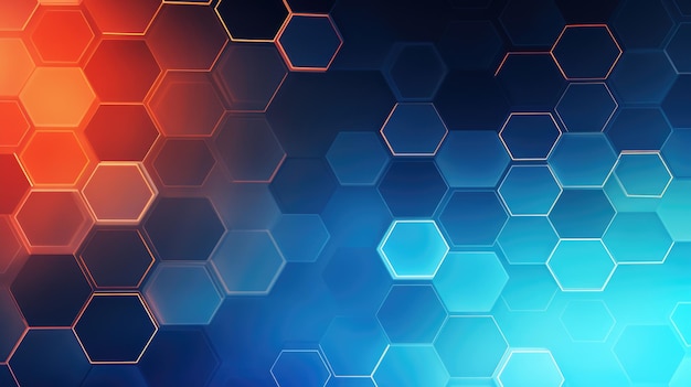 Fondo abstracto hexagonal Concepto futurista y tecnológico Creado con tecnología de IA generativa