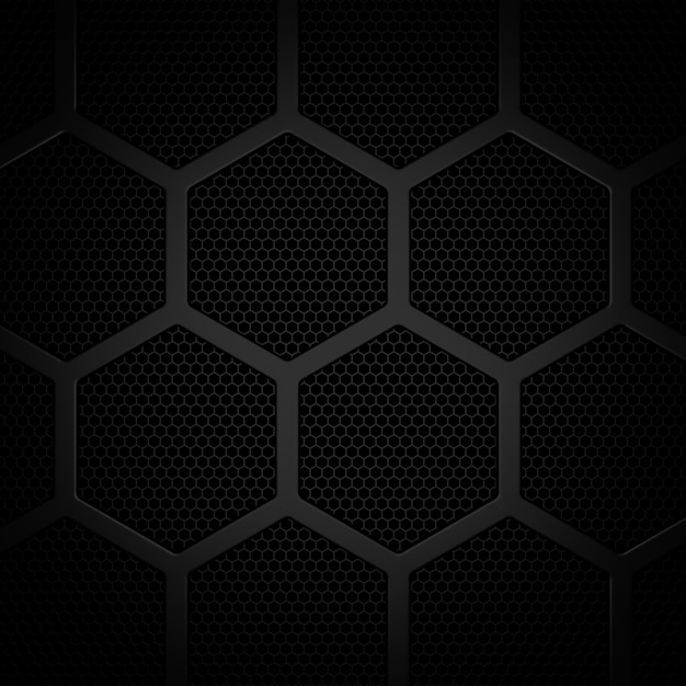 Fondo abstracto del hexágono. Representación 3D.