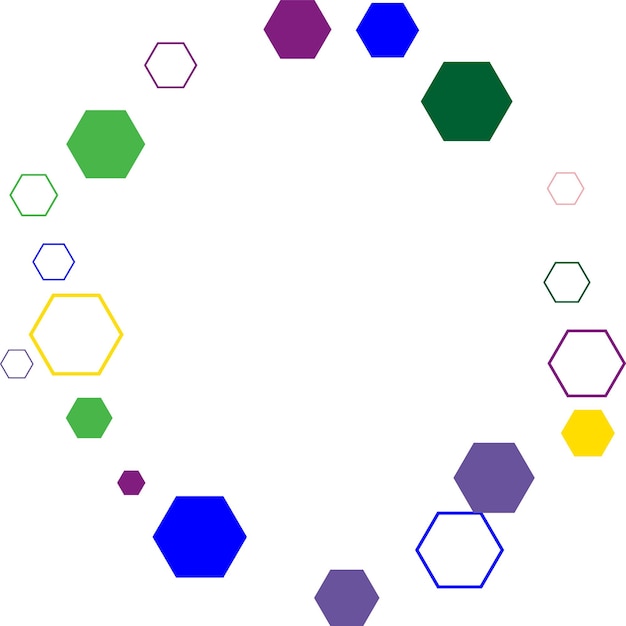 Fondo abstracto con hexágonos Un simple estandarte abstracto se puede usar como portada de diseño de estandarte
