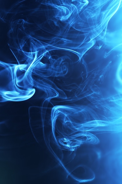 Foto fondo abstracto con humo azul