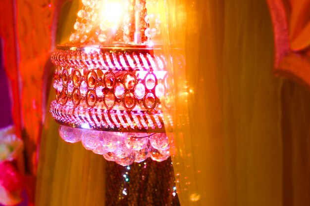 Foto fondo abstracto de la iluminación de la boda