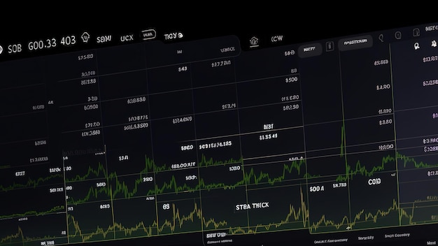 Fondo abstracto del juego de bolsa de comercio de criptomonedas