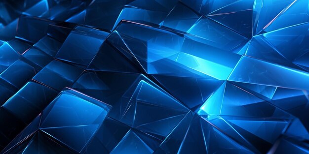 Fondo abstracto con líneas azul neón que forman una composición dinámica y moderna que irradia vitalidad y energía Generativa Ai