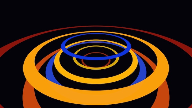Fondo abstracto de líneas de colores de movimiento. Estilo dinámico elegante y de lujo para negocios, ilustración 3D