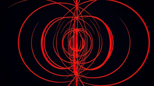 Fondo abstracto de líneas magnéticas que fluyen en un fondo de movimiento de campo magnético