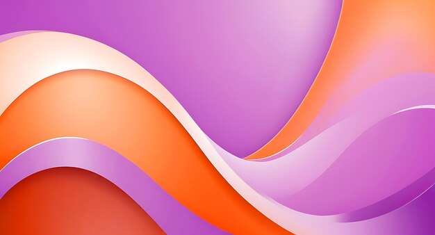 Fondo abstracto con líneas y ondas fondo de color púrpura y naranja