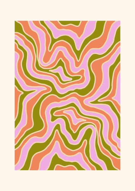 Foto fondo abstracto con líneas onduladas y retorcidas en colores pastel