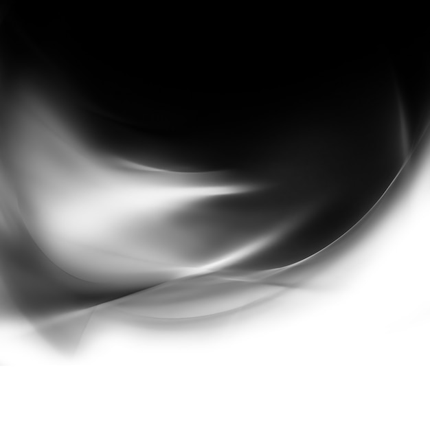 Fondo abstracto con líneas suaves en blanco y negro