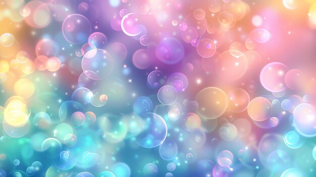 Fondo abstracto con luces bokeh de colores pastel