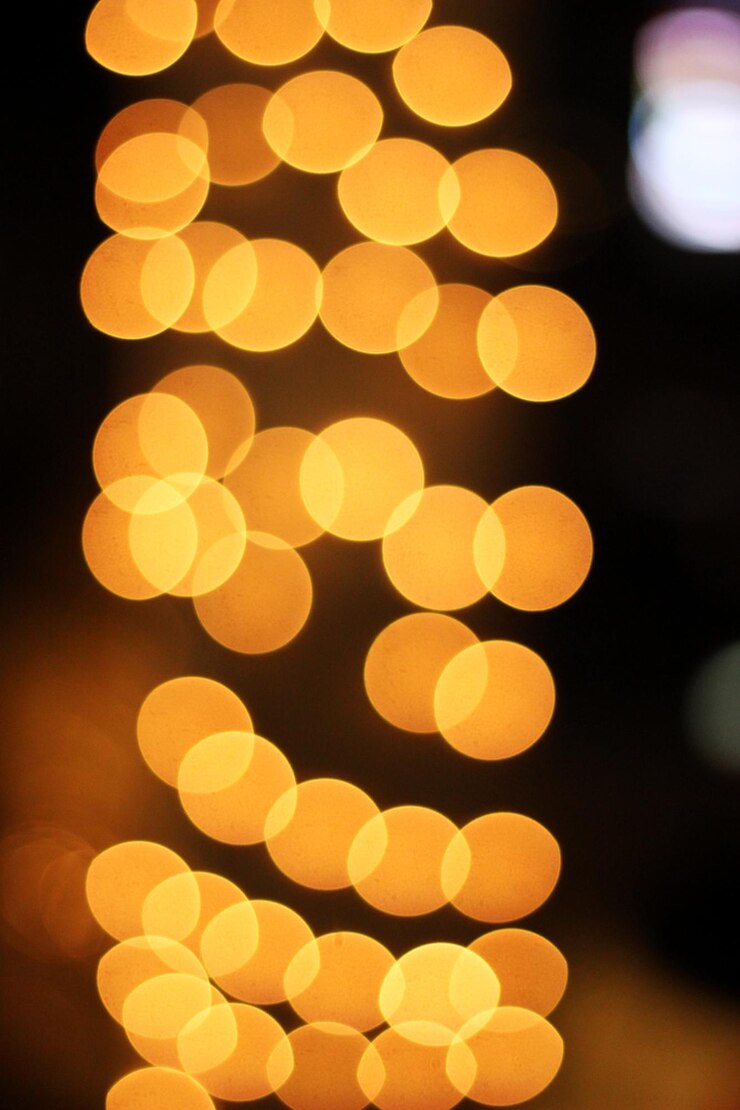Foto fondo abstracto de luces centelleadas con luces de colores desenfocadas bokeh fiesta del día de san valentín
