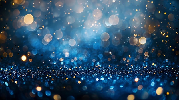 fondo abstracto con luces y estrellas desenfocadas bokeh