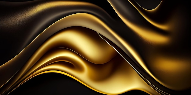 Fondo abstracto de lujo dorado Generativo Ai