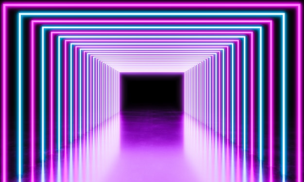 Fondo abstracto de luz de neón