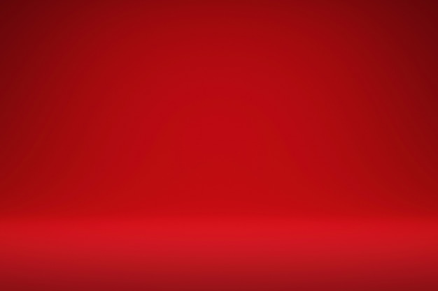 Fondo abstracto de luz roja y degradado Render 3D realista.