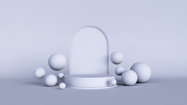 Fondo abstracto, maqueta de escena para exhibición de productos. Representación 3d