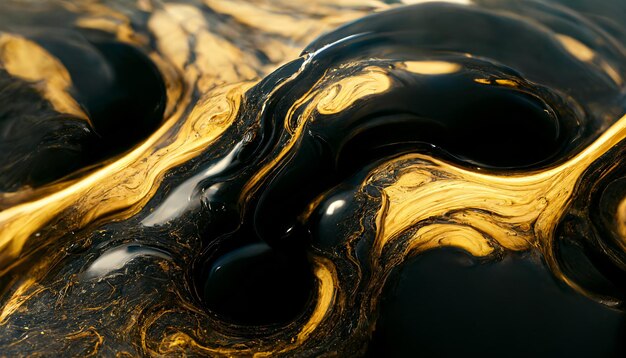 Fondo abstracto de mármol de flujo ondulado licuado