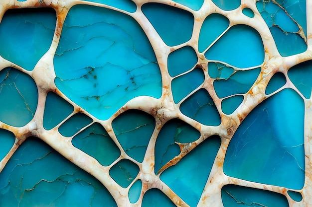 Fondo abstracto de mármol turquesa azul marino
