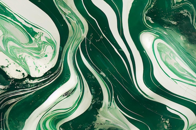 Fondo abstracto de mármol verde y blanco