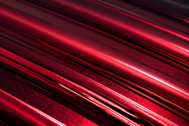 Fondo abstracto de metal brillante rojo