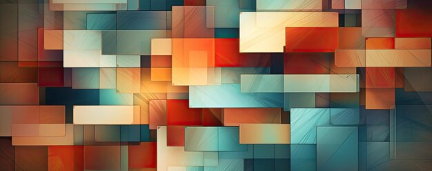 Fondo abstracto minimalista con panorama de rectángulos superpuestos