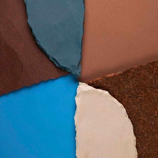 Fondo abstracto con la mitad de marrón y azul