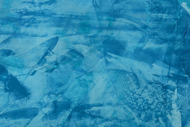 Foto fondo abstracto moderno azul. textura de yeso veneciano azul. pincel de dibujo de efectos, paleta en la pared