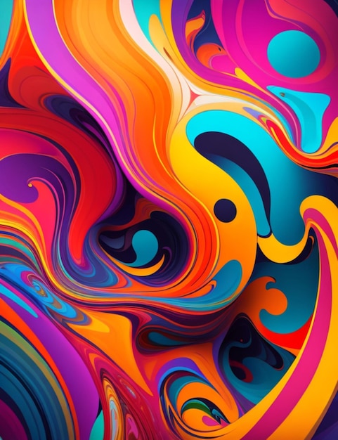 fondo abstracto con muchos colores mágicos