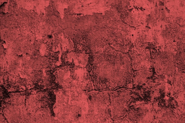 Fondo abstracto de muro de hormigón rojo grunge