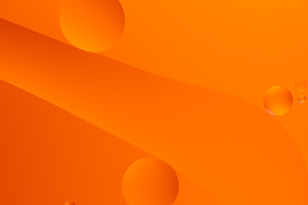 Fondo abstracto naranja con formas circulares y gradientes suaves