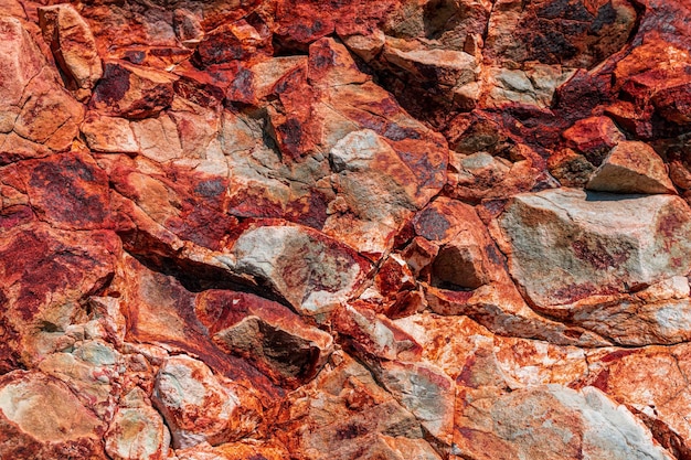 Fondo abstracto naranja rojo tonos montañas textura exuberante lava color tendencia roca colorida brillante