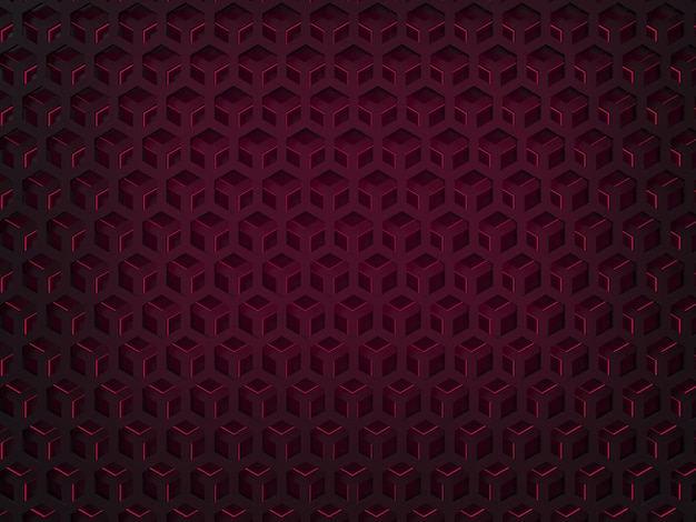 Fondo abstracto negro con retroiluminación roja Superficie grunge Concepto de forma moderna Representación 3d