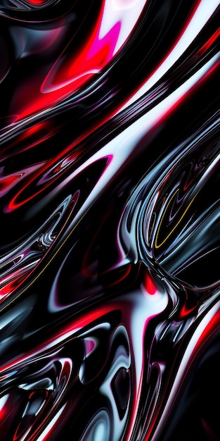 Foto fondo abstracto negro y rojo con líneas intrincadas