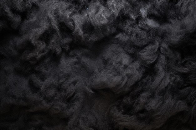 Fondo abstracto negro con texturas de nubes giratorias