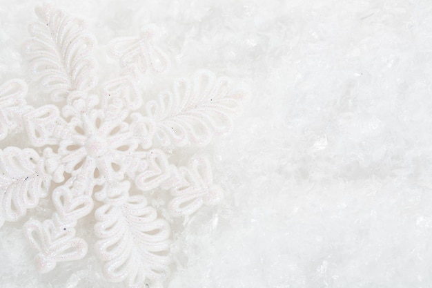 Fondo abstracto de nieve de Navidad. Poca profundidad de campo