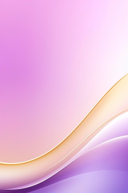 Fondo abstracto de onda dorada y violeta claro