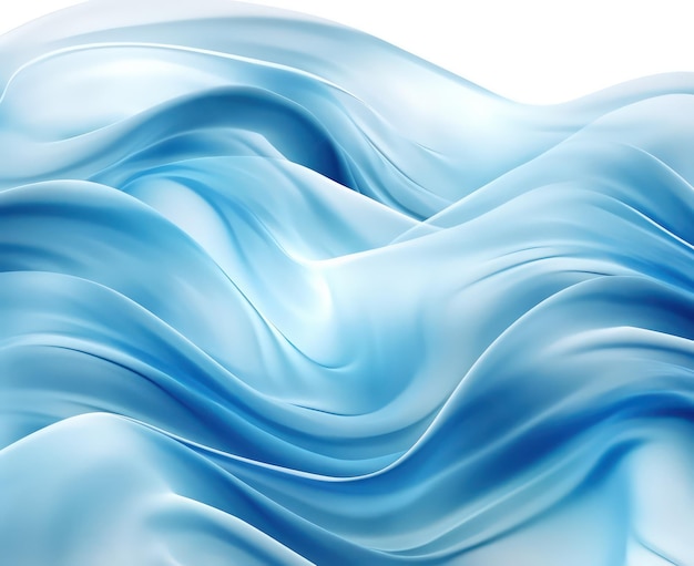 Fondo abstracto con ondas azules brillantes por AI generativa