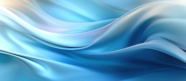 Fondo abstracto con ondas azules brillantes por AI generativa