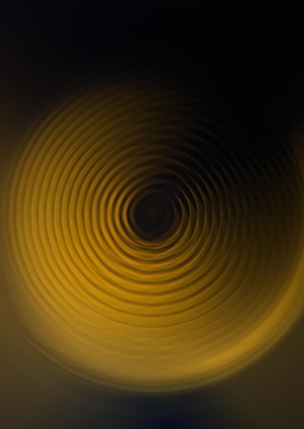 fondo abstracto ondas circular amarillo y negro