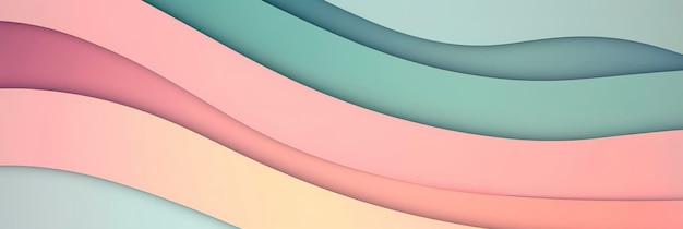 Fondo abstracto de las ondas con colores pastel