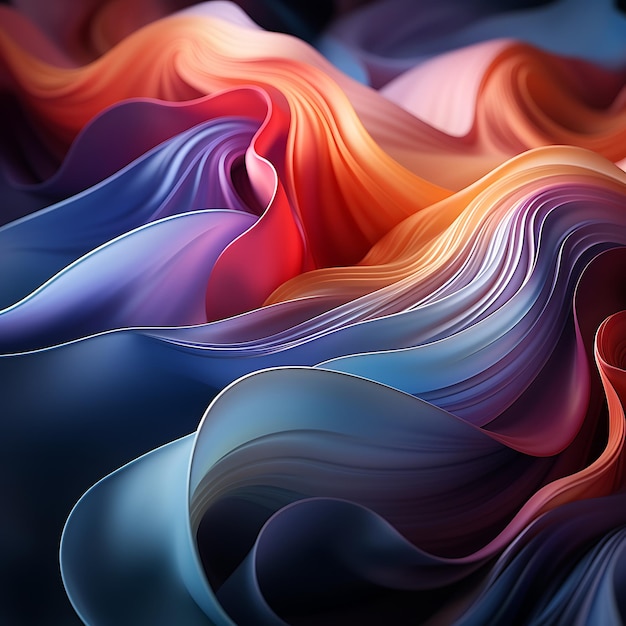 un fondo abstracto con ondas de colores