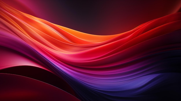 fondo abstracto de ondas coloridas en 3D
