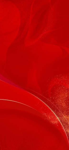 Fondo abstracto con ondas rojas