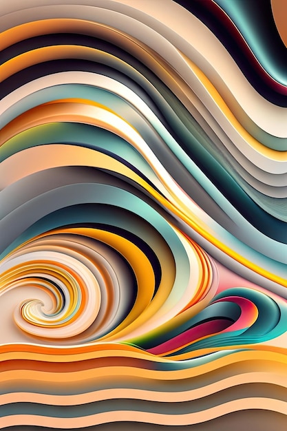 Fondo abstracto con ondas