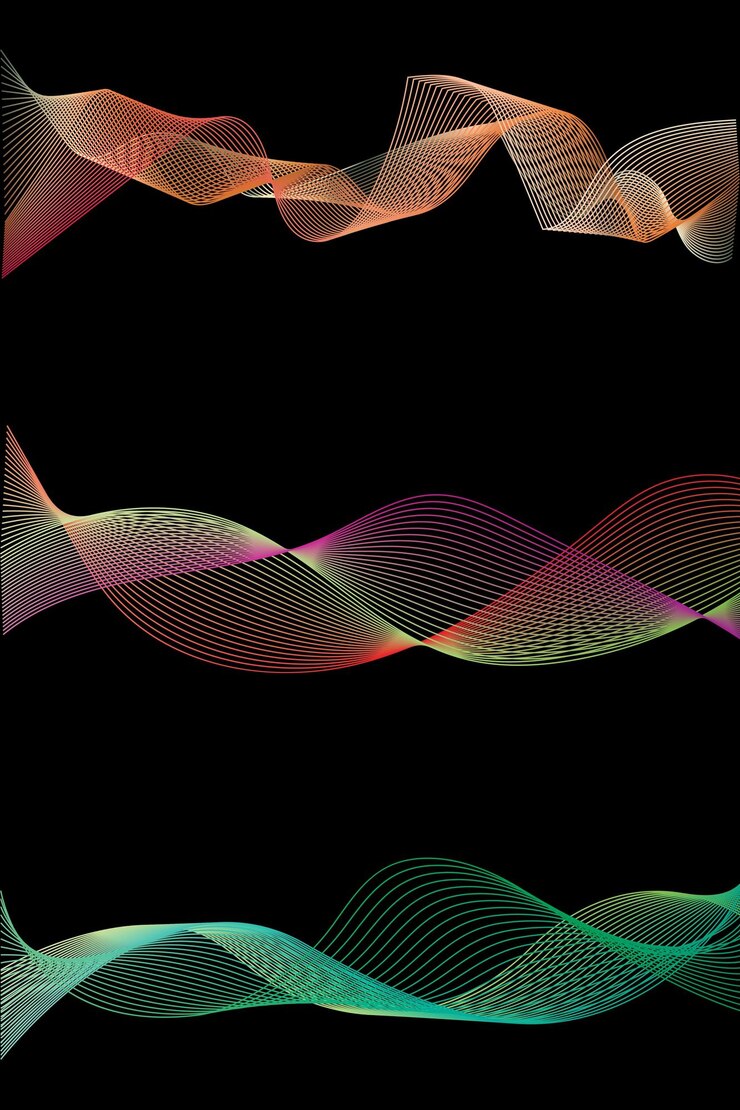 Foto fondo abstracto oscuro con una onda abstracta brillante fondo abstracto