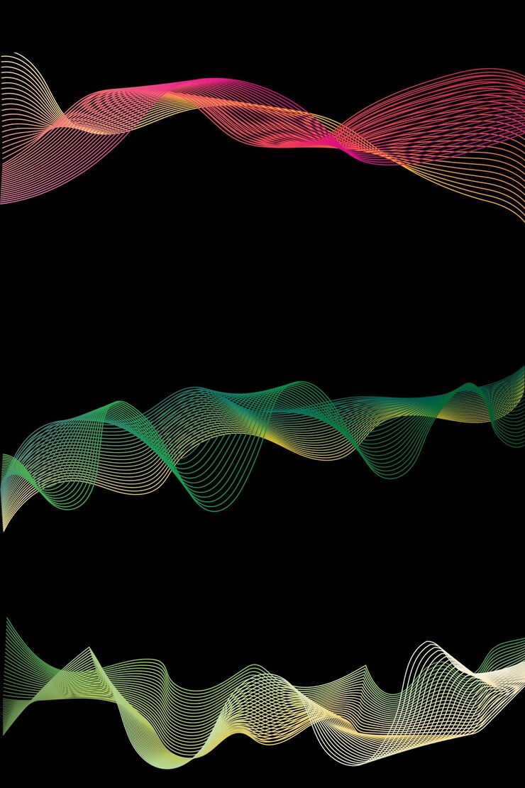Foto fondo abstracto oscuro con una onda abstracta brillante fondo abstracto