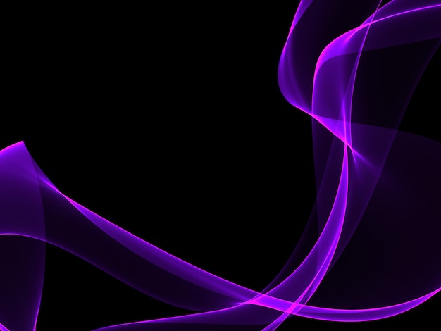 Fondo abstracto oscuro con una onda abstracta brillante