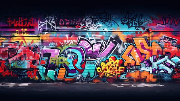 El fondo abstracto de la pared de graffiti