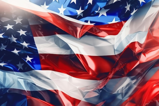 Fondo abstracto patriótico de la bandera americana