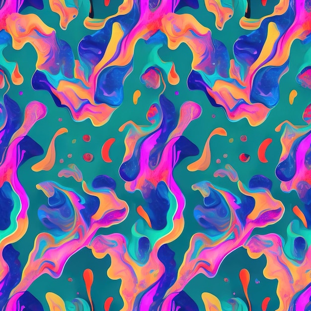 Fondo abstracto con un patrón líquido colorido