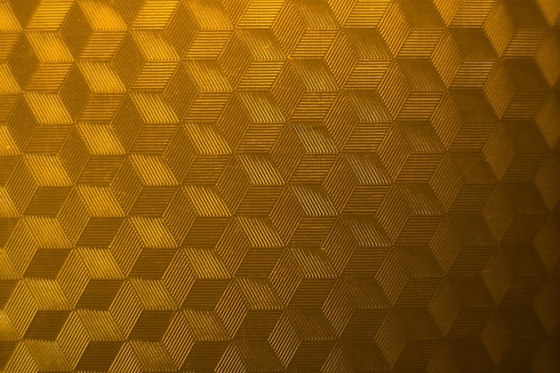 Fondo abstracto con patrones geométricos de fondo de efecto 3D de color dorado